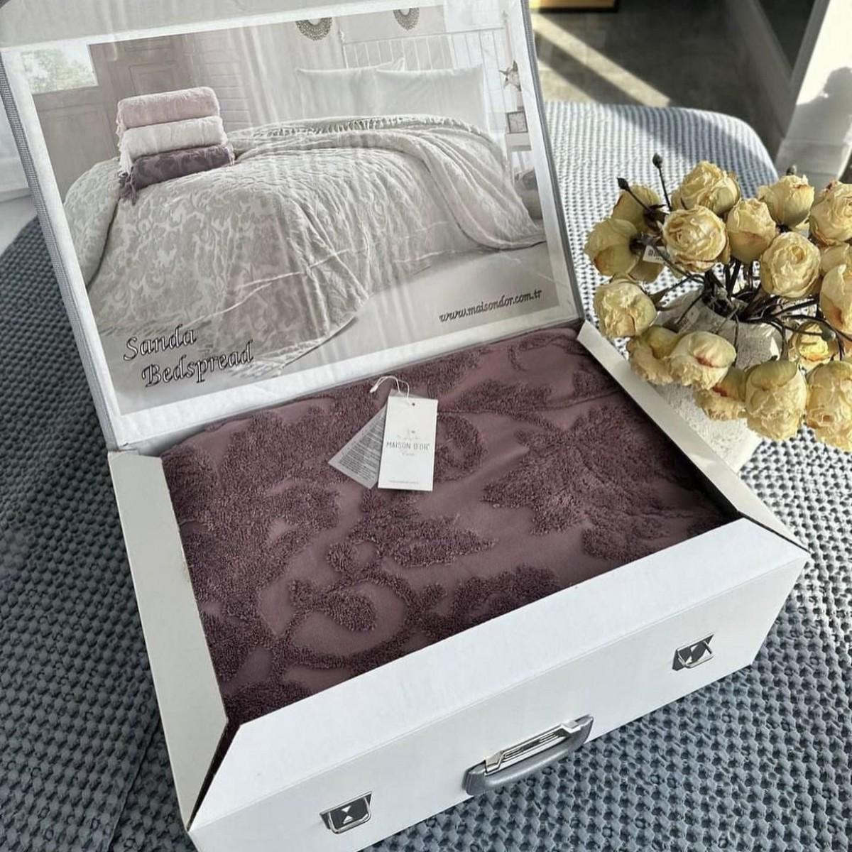 Простынь махровая Maison D'or Sanda евро 220x240 см Lilac (2000022264842) - фото 4 Простынь махровая Maison D'or Sanda евро 220x240 см Lilac (2000022264842) - фото 4