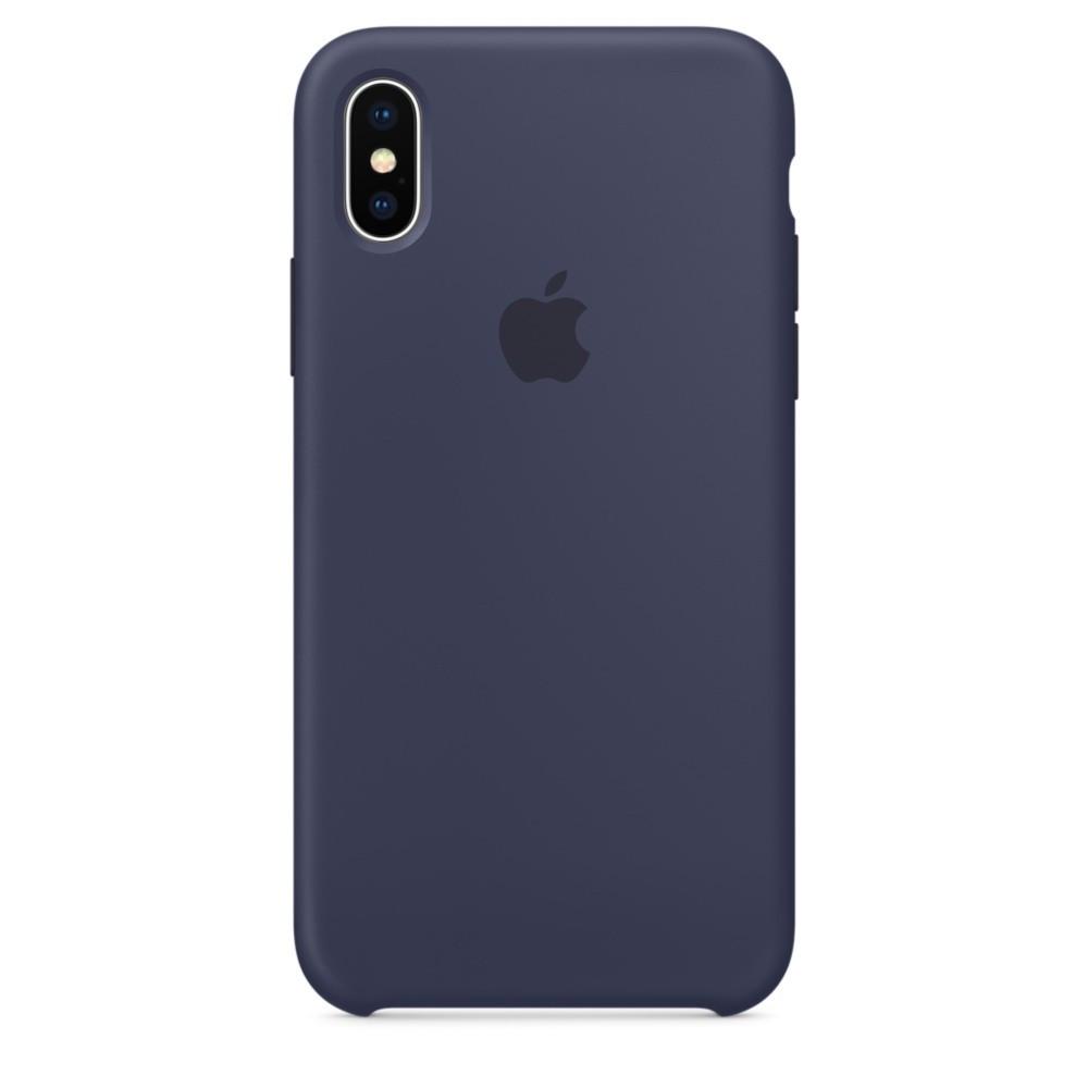 Чехол-накладка Apple Silicone Case for iPhone X, Midnight Blue (HC)