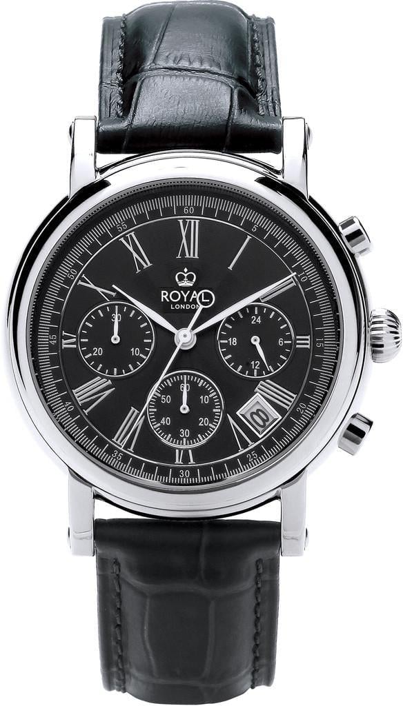Наручные часы мужские Royal London 41487-02 со стальным корпусом WR 100 м Черный (3145639442)
