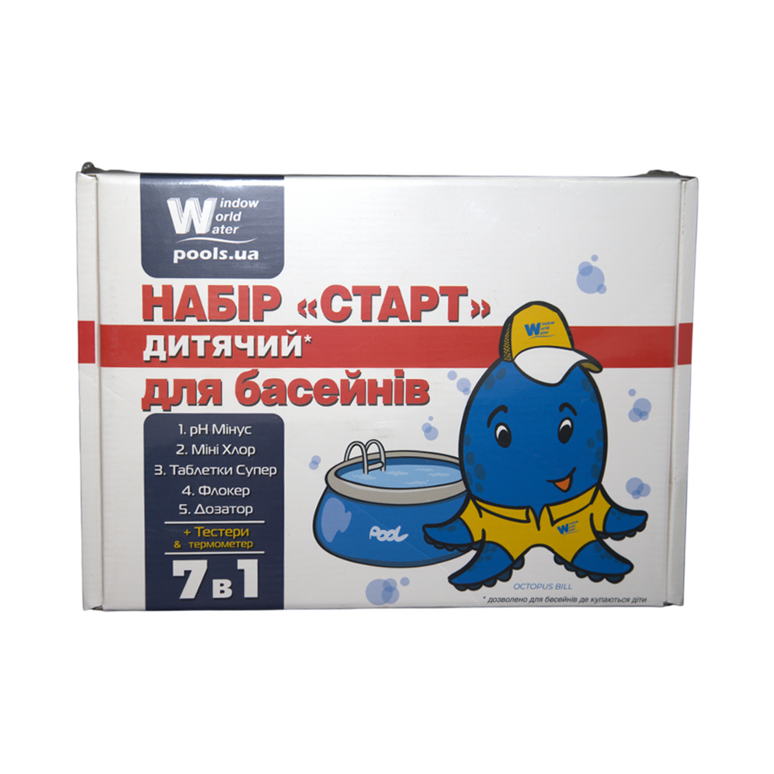 Набор стартовой химии Water World Window для бассейна до 30 м³ (10605111UA)