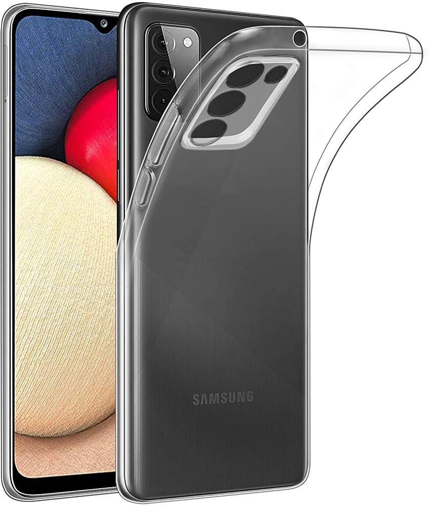 Прозрачный Чехол MultiCam Samsung Galaxy A02s A025 (ультратонкий силиконовый) (19962)