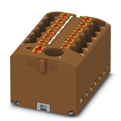 Розподільний блок Phoenix Contact PTFIX 6/12X2,5 BN 450В 24A Push-in Коричневий (3273362)