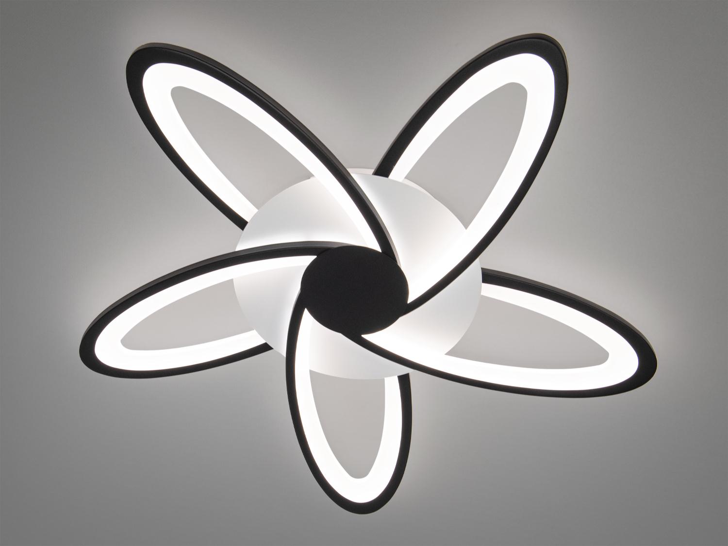 Люстра led 72 W с пультом димером (2445/5BK dimmer)