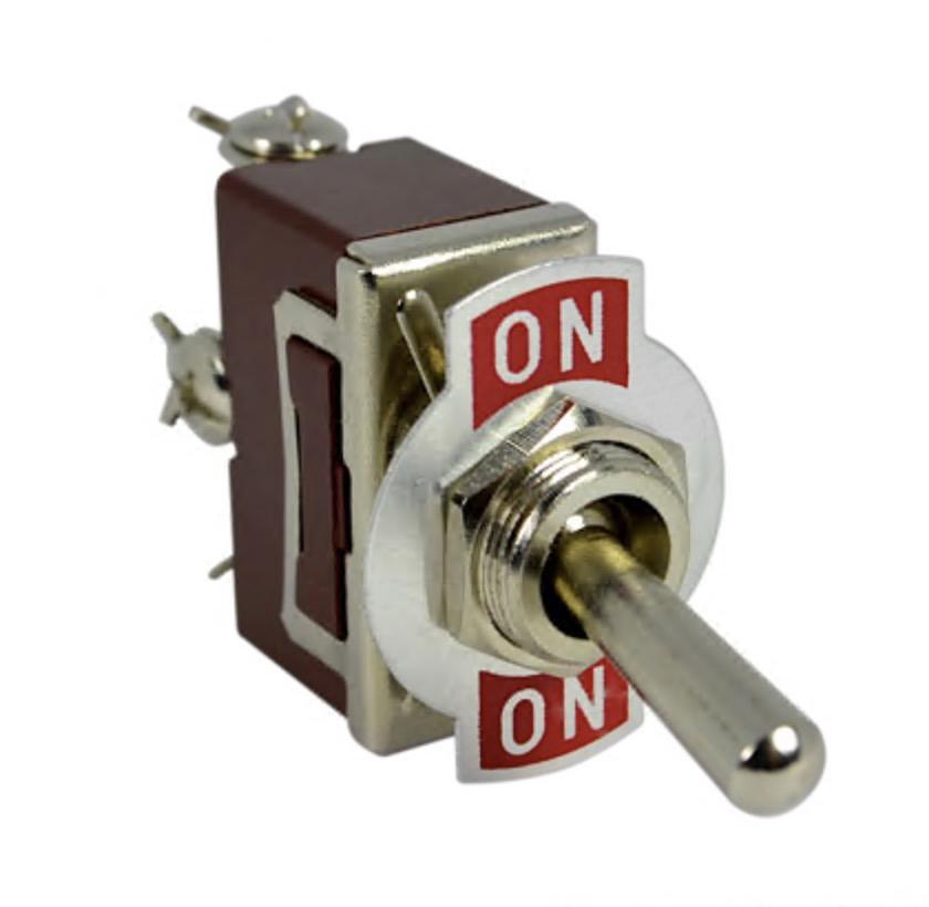Тумблер Lemanso LSW22 3pin + гвинти 2 положення ON-ON/KN3 C-102 (00000002506)