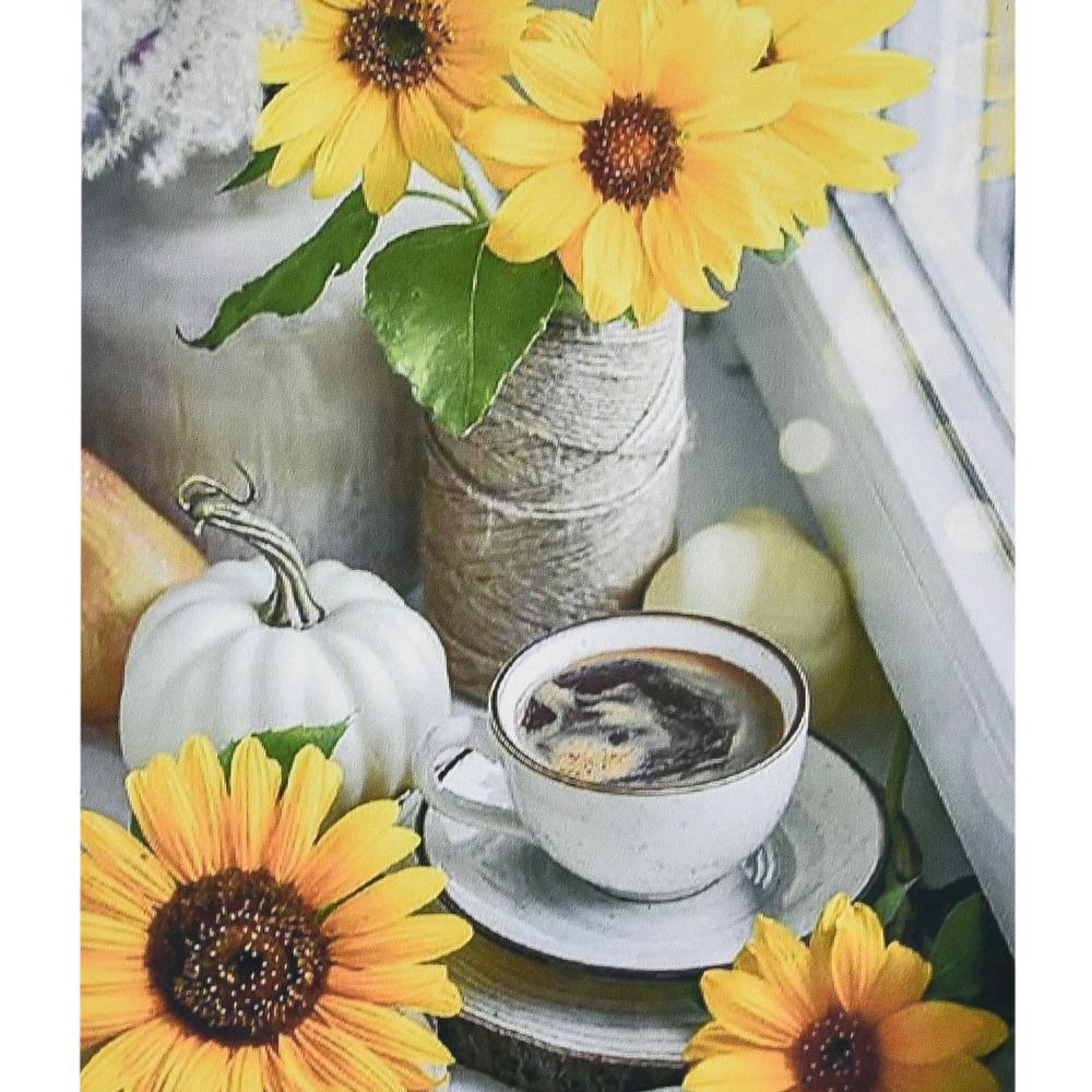 Картина по номерам Strateg Натюрморт на подоконнике бриллиантовая вышивка мозаика 30х40 см (VM-127-A-234)