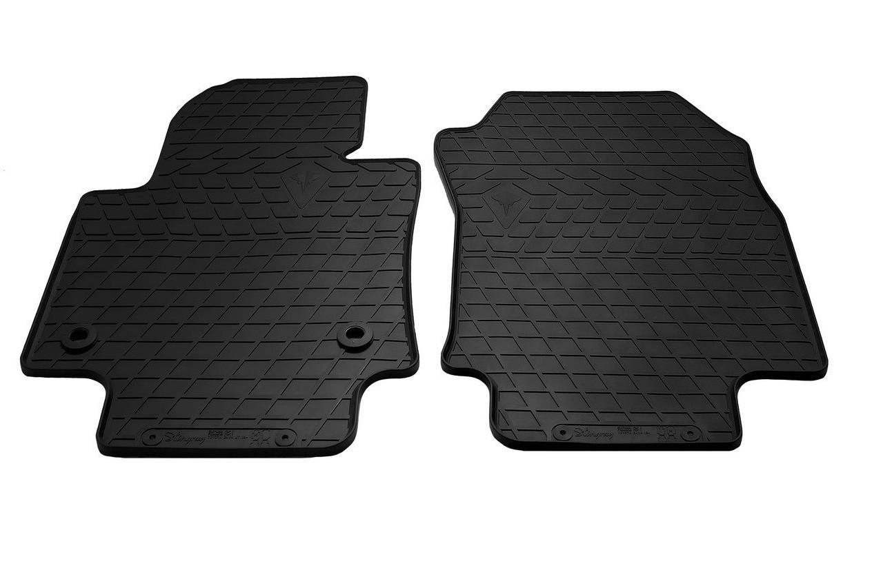 Коврики резиновые Stingray для Toyota RAV 4 MT 18 design 2016 with plastic clips TL 2 шт. (1022462F)