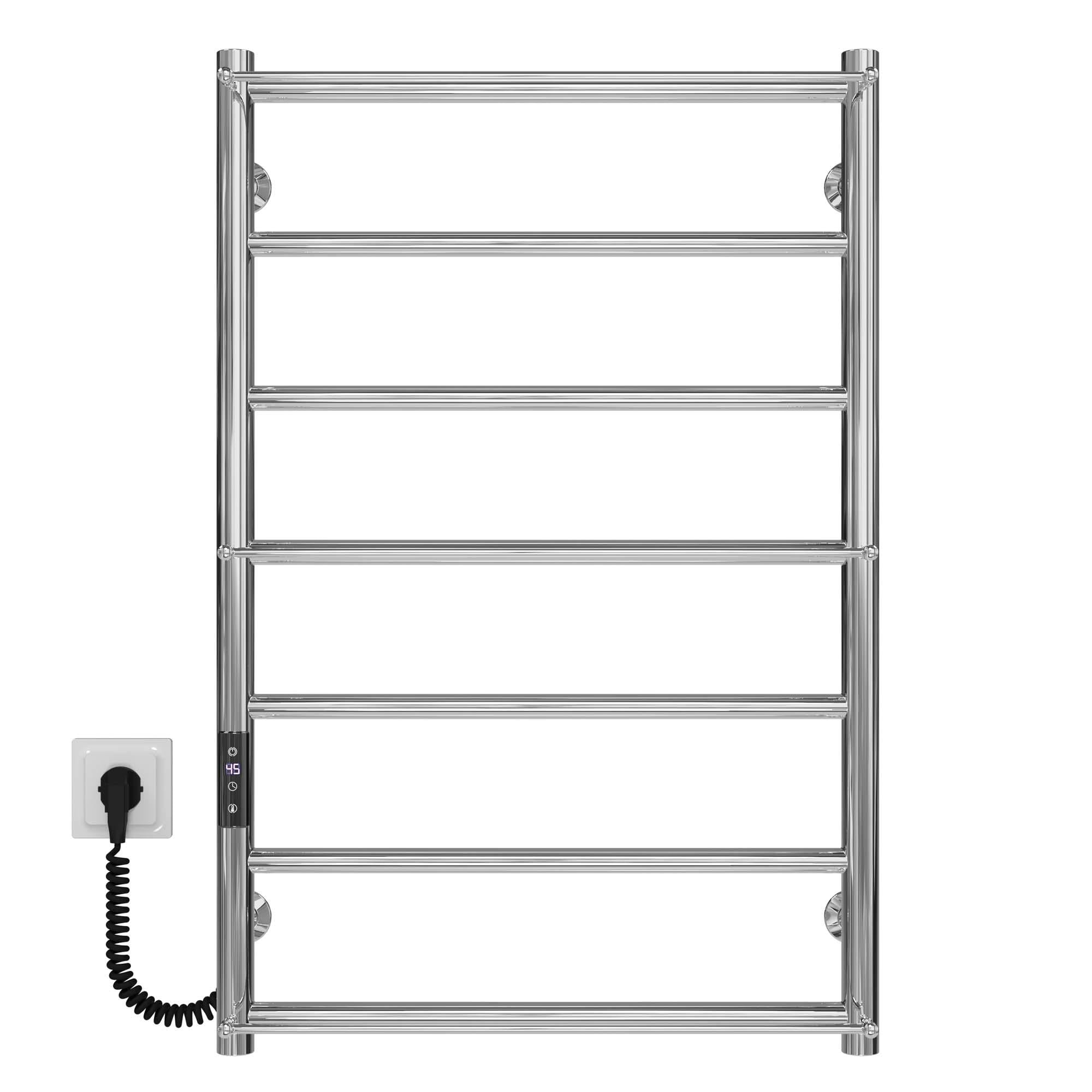 Рушникосушарка електрична Deffi Ladder П7 JD03 ліве підключення нержавіюча сталь 500x800 мм Хром (C.LK.80.50.7.E.C.L.1)