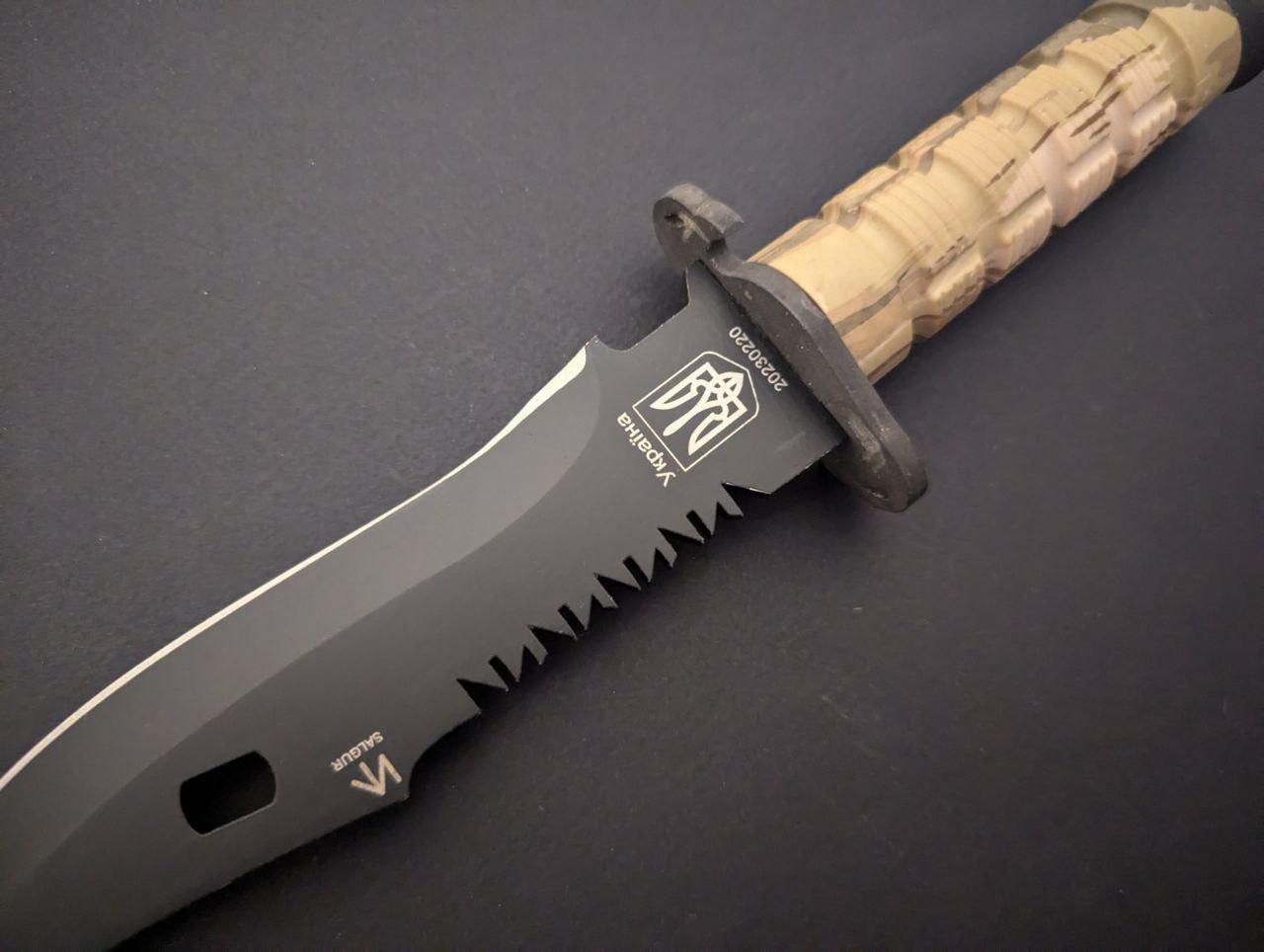 Ніж нескладаний твердий чохол сталь 440С Камуфляж (24158762) - фото 2