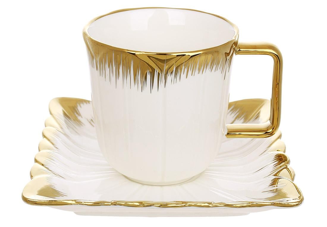 Набор фарфоровый Bona Di Tulip чашка 220 мл/блюдце (988-502)