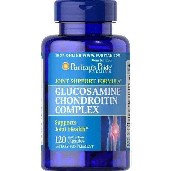 Препарат для суглобів та зв'язок Puritan's Pride Glucosamine Chondroitin Complex 120 Caps