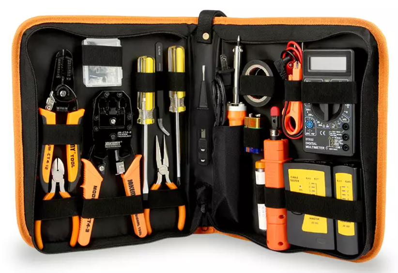 Набір інструментів для ремонту мережі JAKEMY 17в1