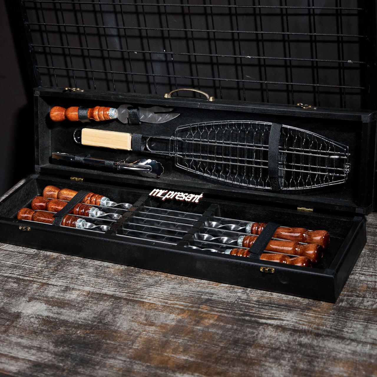 Набор шампуров в кейсе Fox set №4