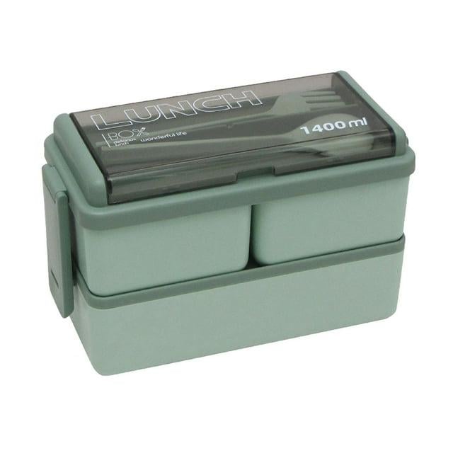 Набір ланч-бокс з приладами та термосумкою 1,4 л Зелений (406836)