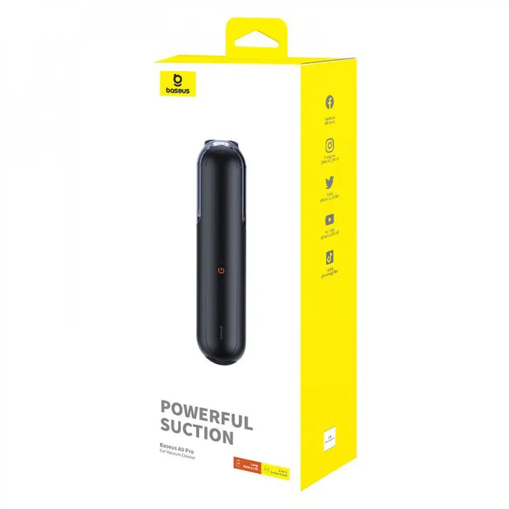 Пилосос автомобільний BASEUS A0 Pro Car Vacuum Cleaner Cluster Black (C30466500111-00)