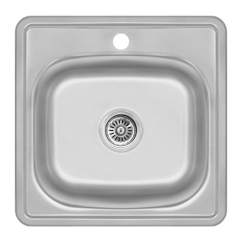 Кухонна мийка Lidz 4848 Decor 0,6 мм (LIDZ4848DEC06)