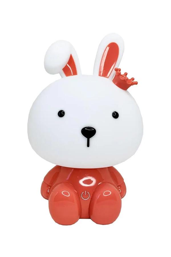 Ночник детский зайчик с короной Розовый (ЦБ-00239727)