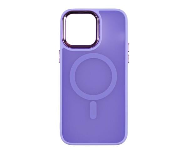 Чехол накладка TPU+PC Color Chrome with Magsafe для Apple iPhone 14 Pro Max Purple