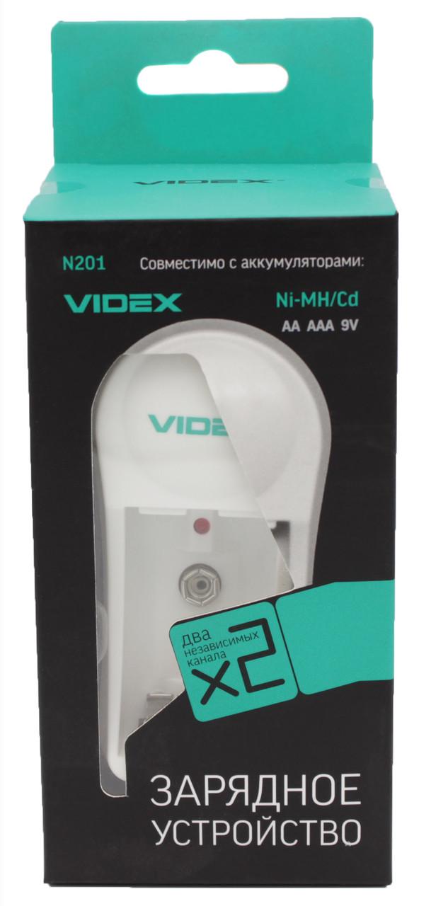 Зарядний пристрій для акумуляторів Videx N201 на 2 AA/AAA R3/R6 (t2190) - фото 2