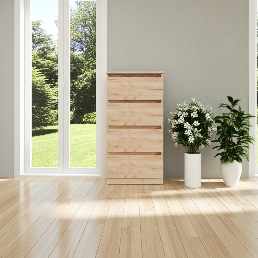 Комод MEBEX на 4 шухляди 50х40х100 см Дуб Крафт (VM4B500DC) - фото 5