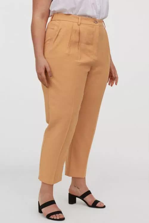 Укороченные штаны H&M 4XL Оранжевый (8615641b52)