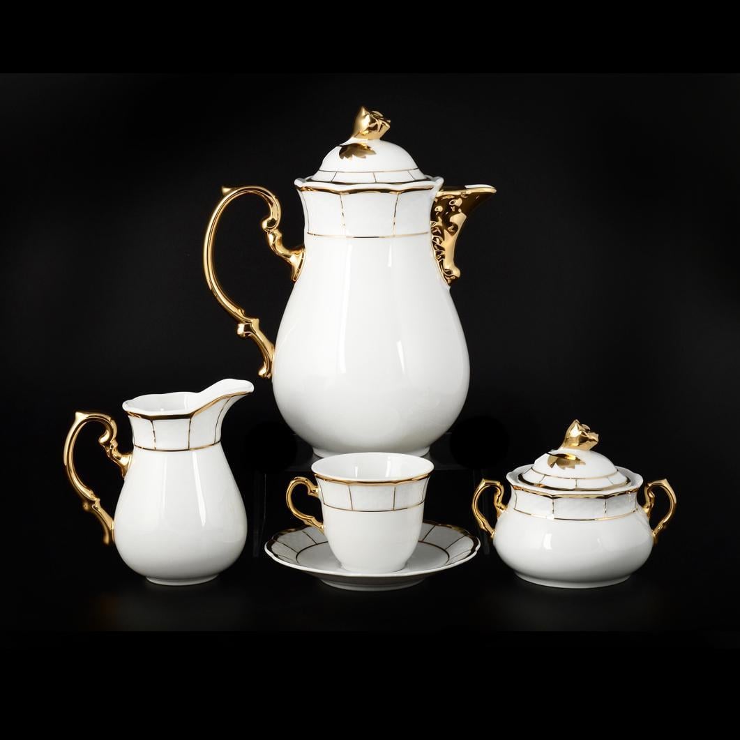 Сервиз Thun Menuet мокка 17 пр./6 п. (00000001683)