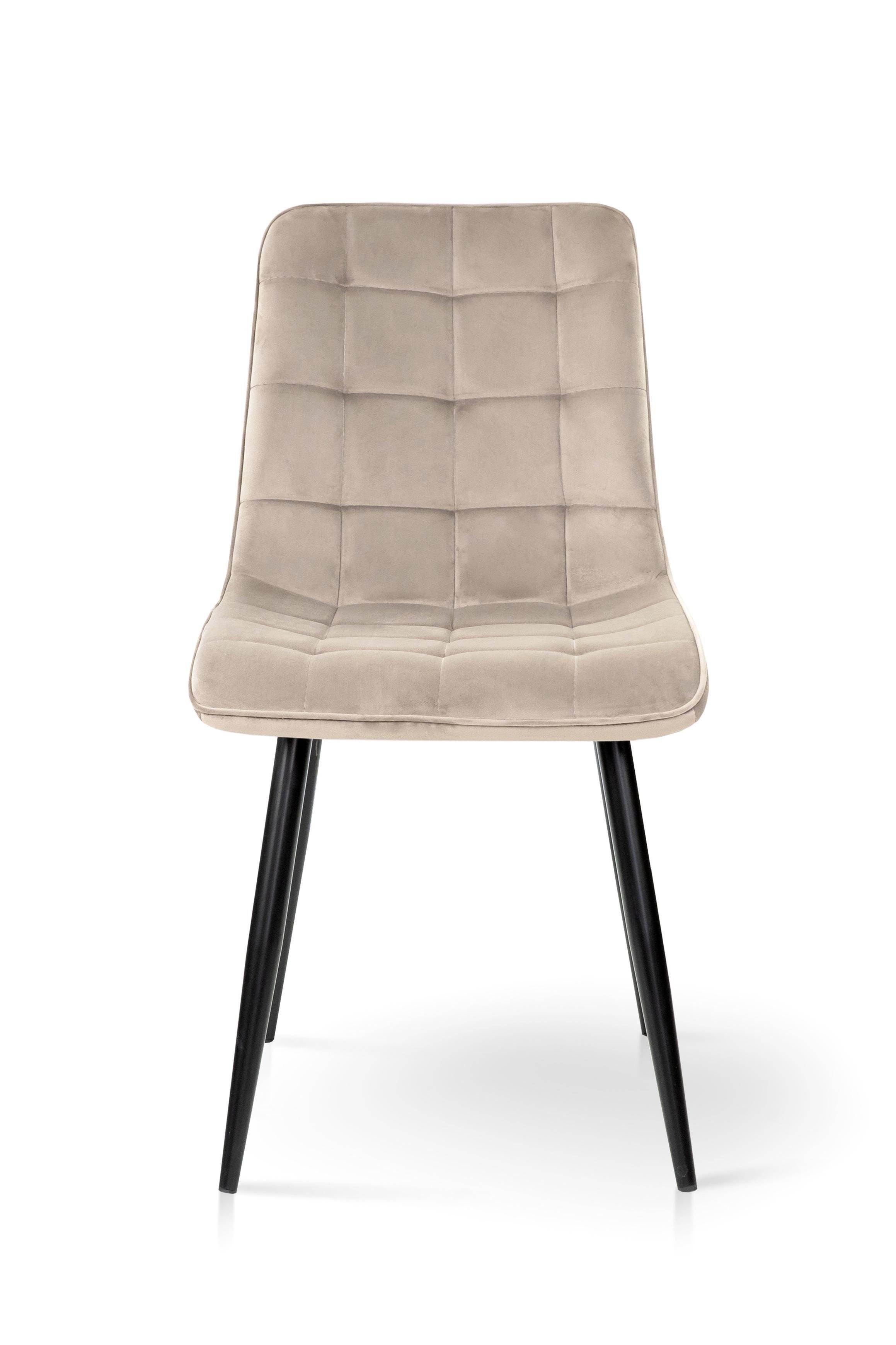 Стілець для кухні та вітальні ГРЕЙС Віллі 480х890х560 мм Чорний/Бежевий (GAА0057516) - фото 1 Стілець для кухні та вітальні ГРЕЙС Віллі 480х890х560 мм Чорний/Бежевий (GAА0057516) - фото 1