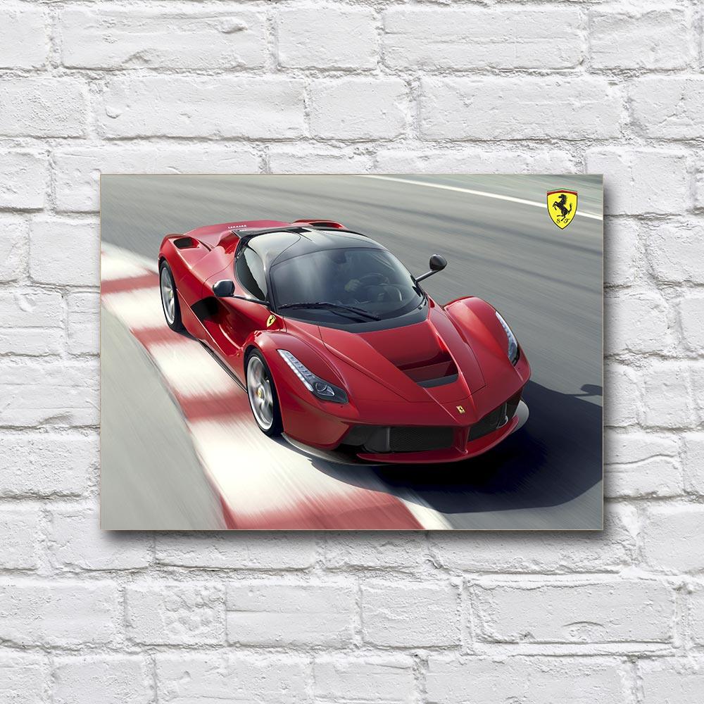 Постер деревянный Ferrari LaFerrari 210х297 мм (18236151)