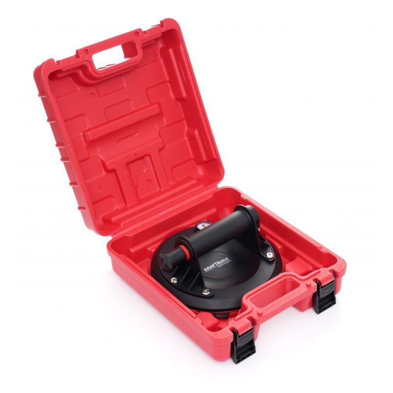 Присоска вакуумная Kraft&Dele KD10793 190 кг в пластиковом кейсе 200 мм