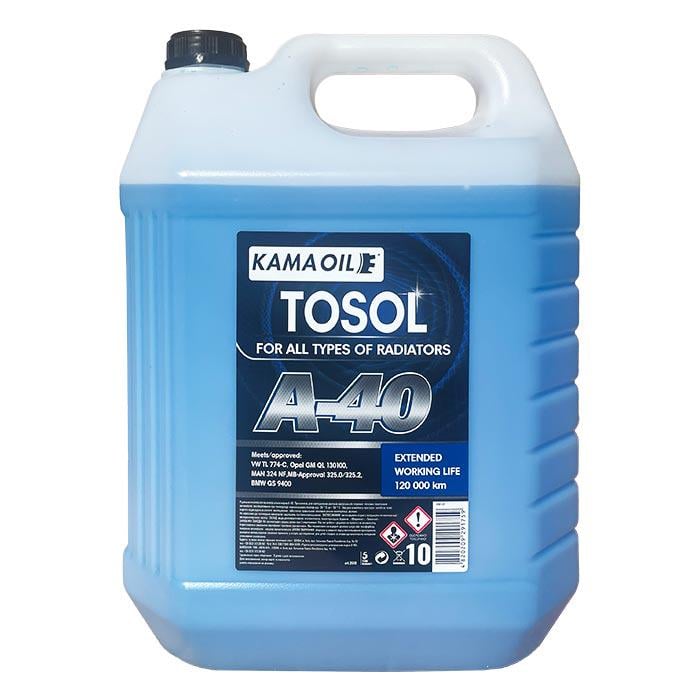 Тосол Кама А40 10 кг 3510 (30230) - фото 1 Тосол Кама А40 10 кг 3510 (30230) - фото 1