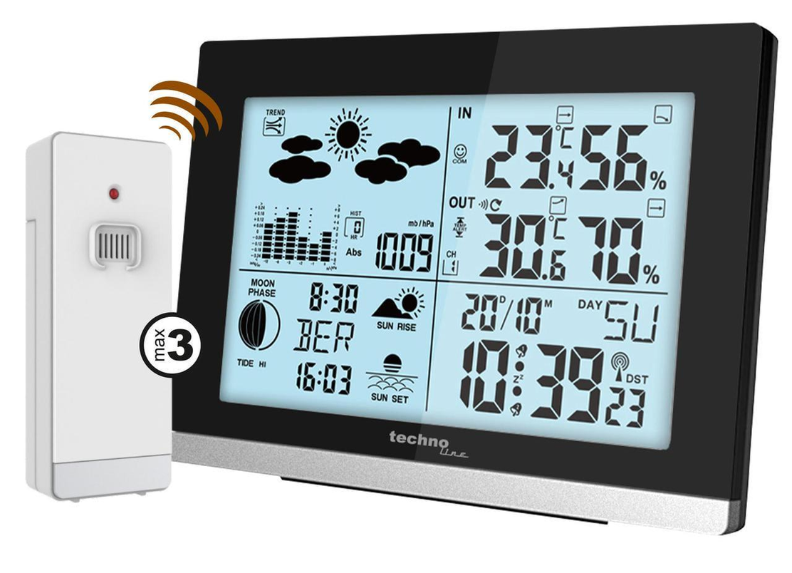 Метеостанция Technoline WS6762 Black (WS6762)