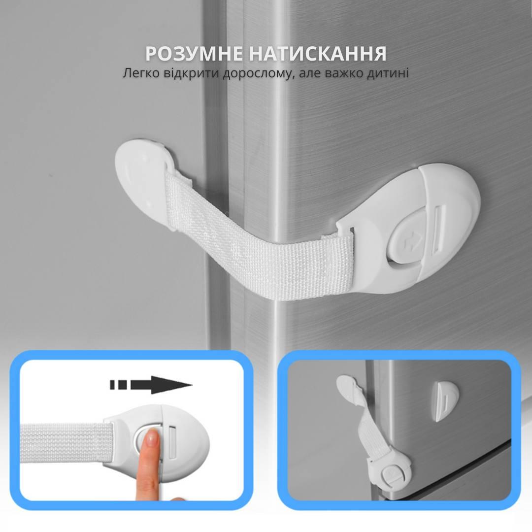 Набор защитных замков для мебели Bodasan детский 10 шт. (BL05) - фото 3