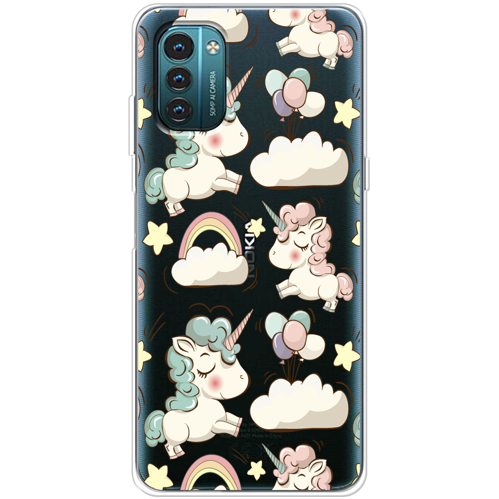 Чехол BoxFace Nokia G21 Unicorns Прозрачный силикон (44288-cc2-44288)