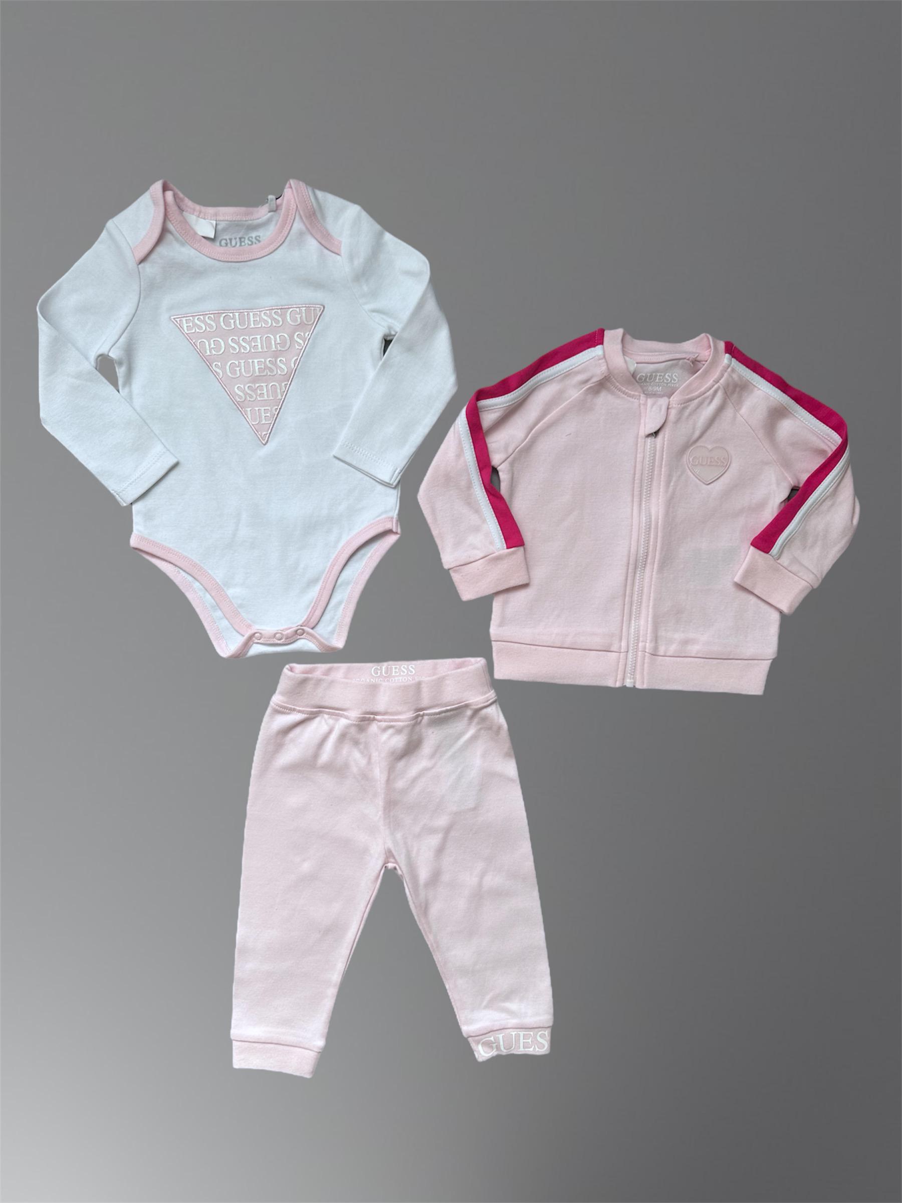 Костюм Guess 6/9 мес. 68-74 см Розовый (00130060)