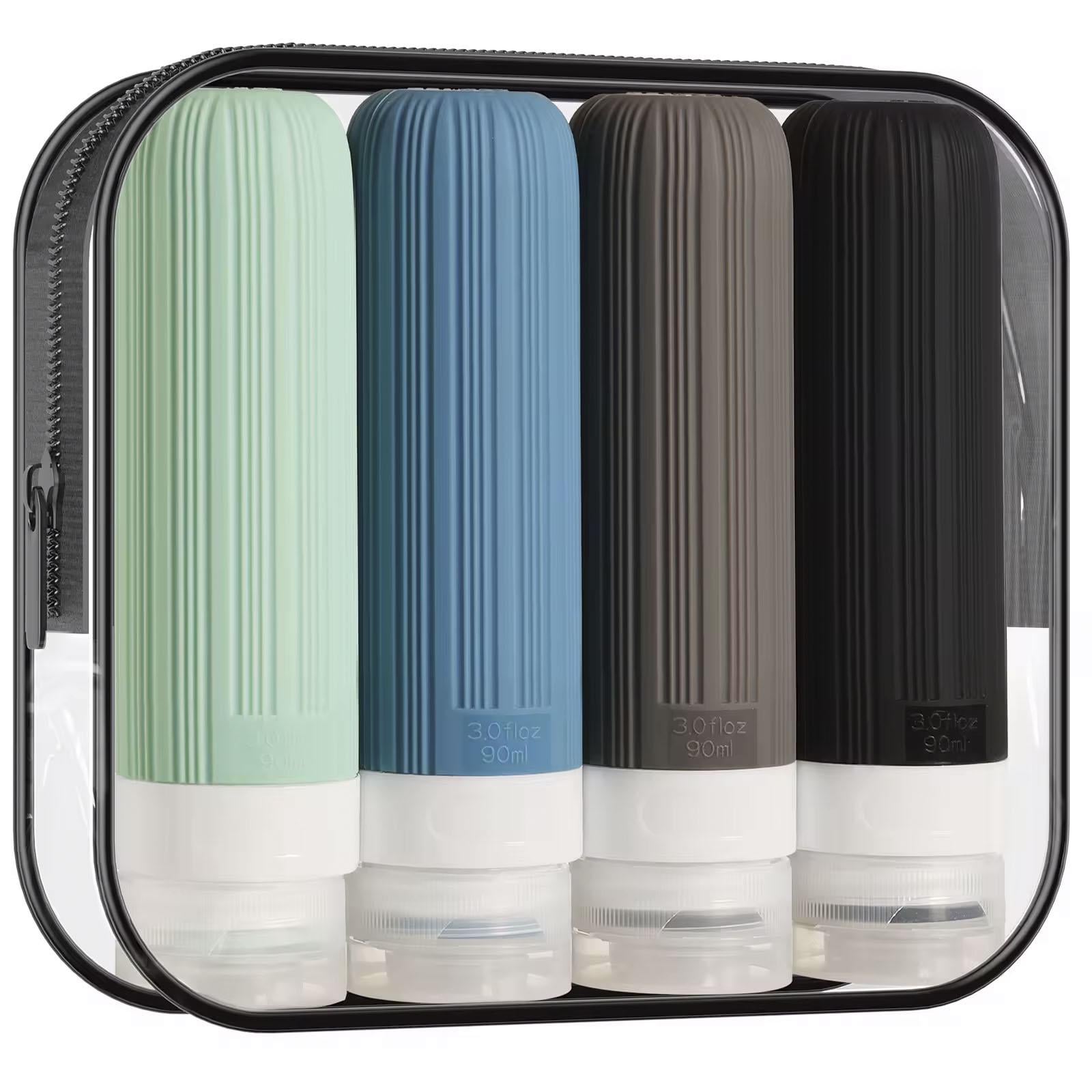 Набор емкостей для поездок GDragon силиконовый 4 шт. по 90 мл Серый (113_2_0_3)