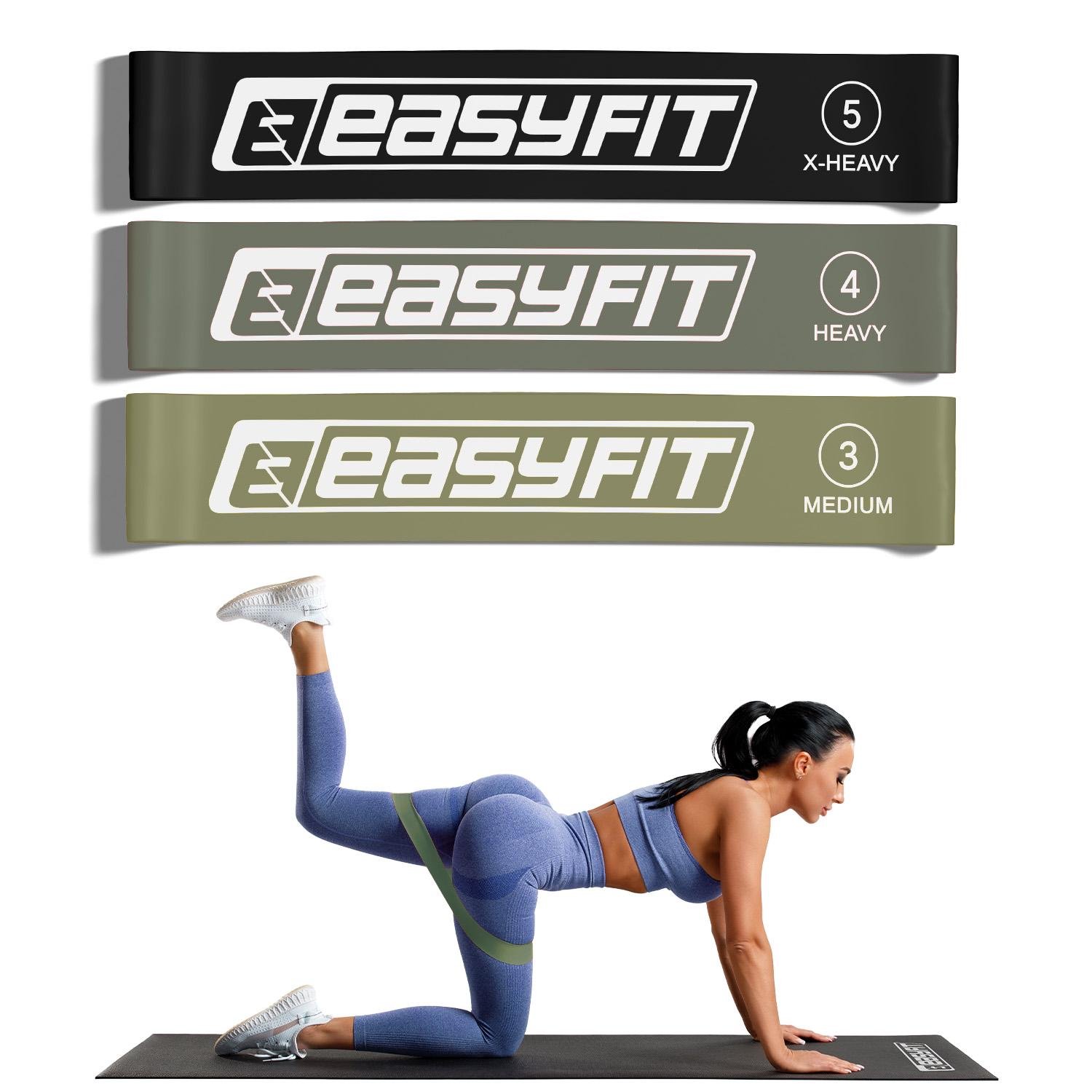 Резинки для фітнесу EasyFit MonoBand 3 шт. (EF-3NR) Резинки для фітнесу EasyFit MonoBand 3 шт. (EF-3NR)