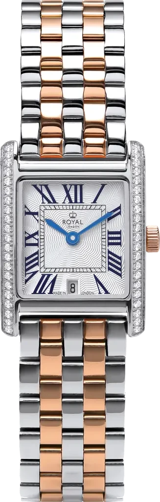 Наручные часы женские Royal London 21532-08 со стальным корпусом WR 50 м Белый (3145627280)