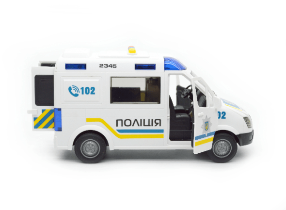 Іграшковий мікроавтобус Union Group 69609 Поліція 21 см (46543) - фото 10 Іграшковий мікроавтобус Union Group 69609 Поліція 21 см (46543) - фото 10