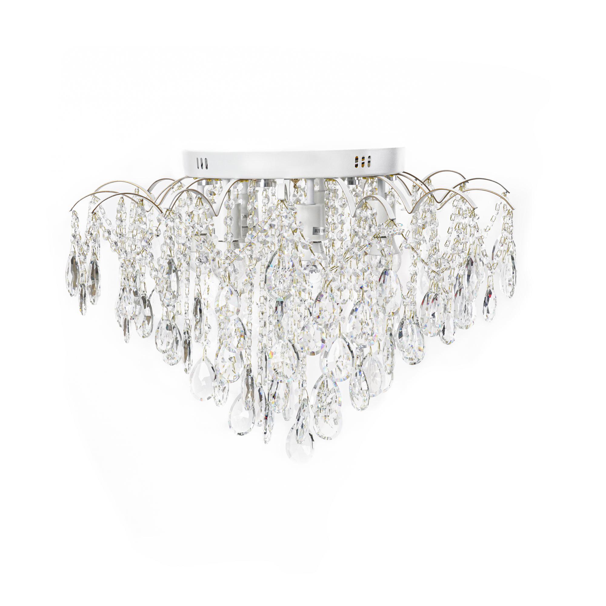 Люстра хрустальная Sirius XE4039/7-600 WH+GOLD PN-LED (000034541)