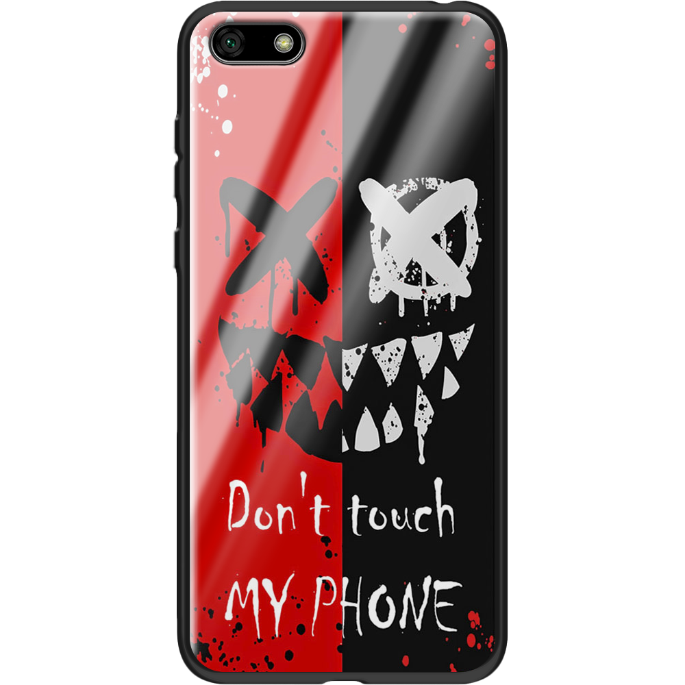 Чохол BoxFace Huawei Y5 2018 Bad Smile Чорний силікон зі склом (33370-up2468-37727)
