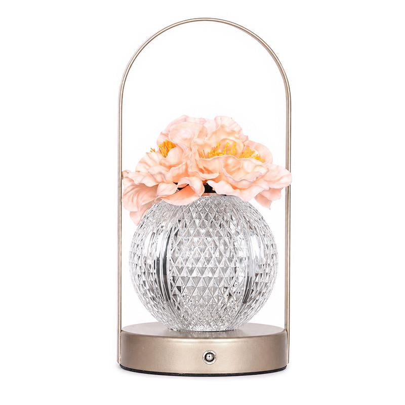 LED-нічник настільний Lesko Rose Crystal KNXSTD01 Букет троянд в колбі Peach (36490882) LED-нічник настільний Lesko Rose Crystal KNXSTD01 Букет троянд в колбі Peach (36490882)