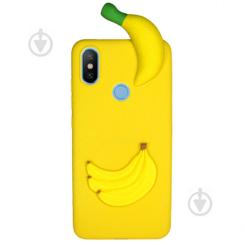 Чехол 3D Cartoon Case для Xiaomi Redmi Note 6 Pro Бананы (hub_BSgs08199)