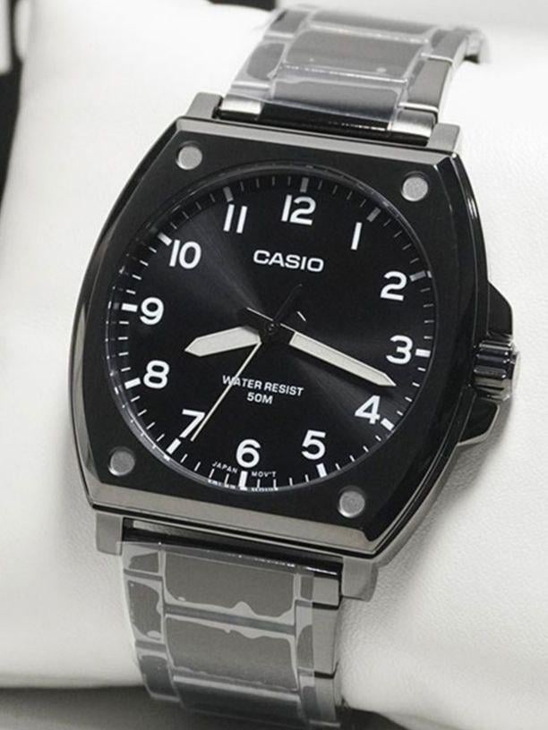 Наручные часы мужские Casio MTP-E730B-1A Timeless Collection со стальным корпусом Черный (2901431414)