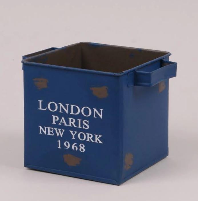 Кашпо металлическое London Paris New York 1968 (38882)