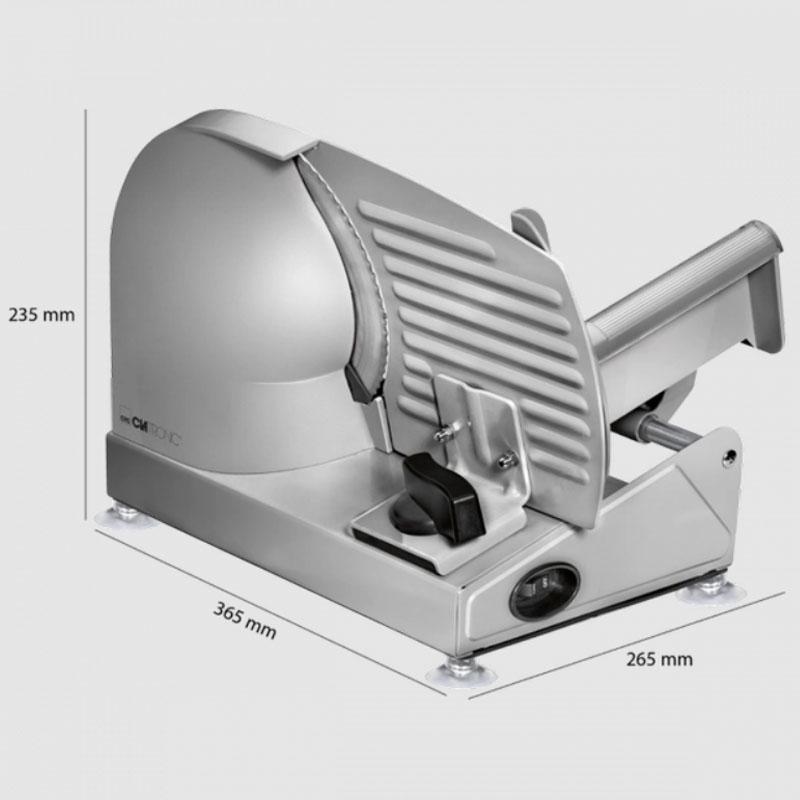 Ломтерізка Clatronic MA 3585 електрична для дому та магазинудля нарізки з регулятором товщини 150 Вт - фото 9