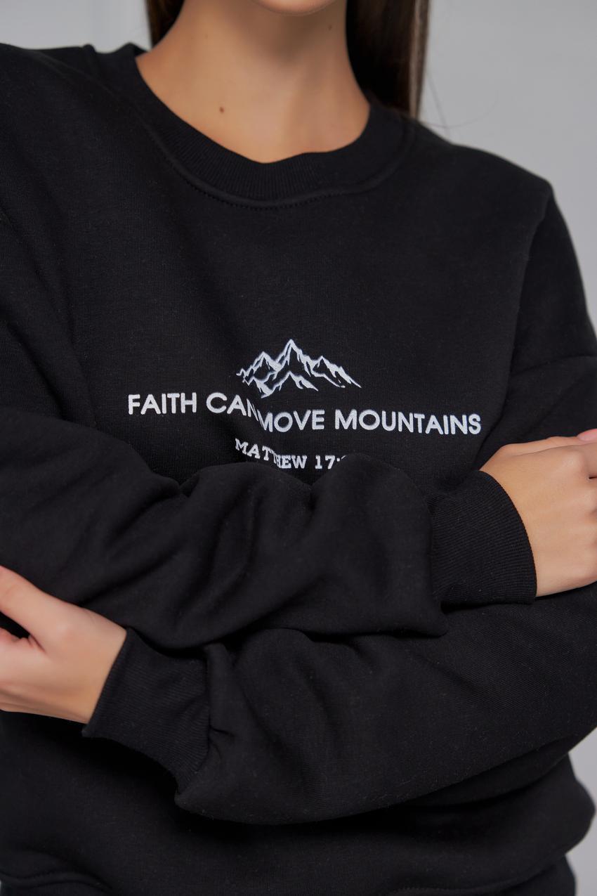 Світшот жіночий Mountains М132.4/2 начіс M Чорний (610-1-61) - фото 3 Світшот жіночий Mountains М132.4/2 начіс M Чорний (610-1-61) - фото 3