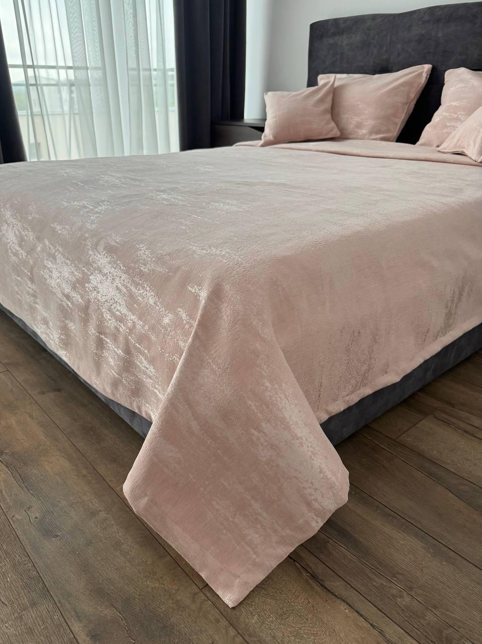 Покрывало Мрамор 200х250 см Розовый (22000-12-200x250cm) - фото 7