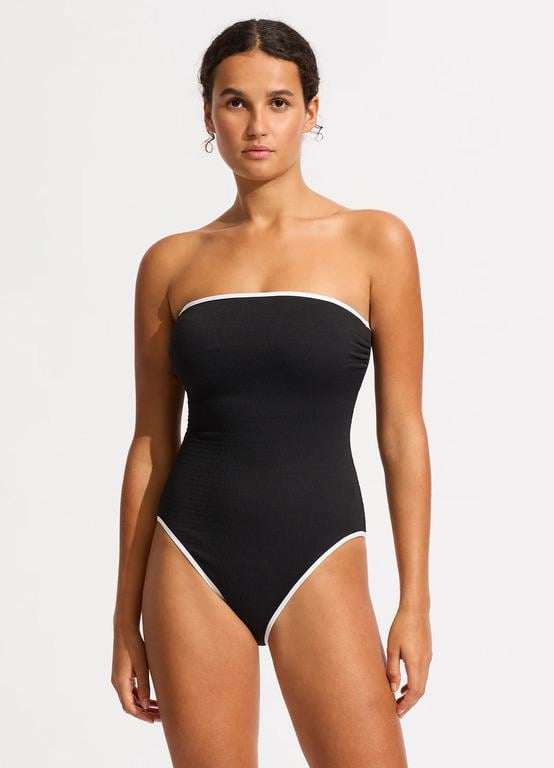 Купальник сплошной бандо Seafolly L Черный (11126DD072black)