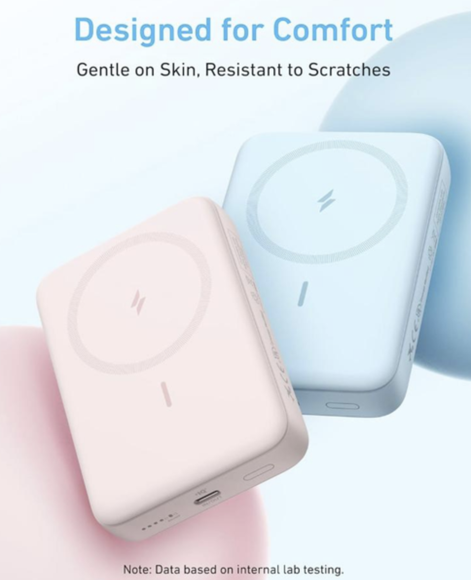 Повербанк Anker Zolo Magnetic 10000 mAh 30W White (A1684621) - фото 4 Повербанк Anker Zolo Magnetic 10000 mAh 30W White (A1684621) - фото 4