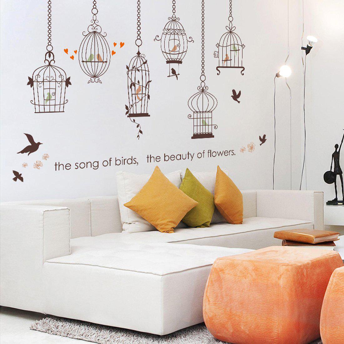 Наклейка інтер'єрна на стіну Green Life Птахи 92х136 см (SK9088) - фото 5 Наклейка інтер'єрна на стіну Green Life Птахи 92х136 см (SK9088) - фото 5