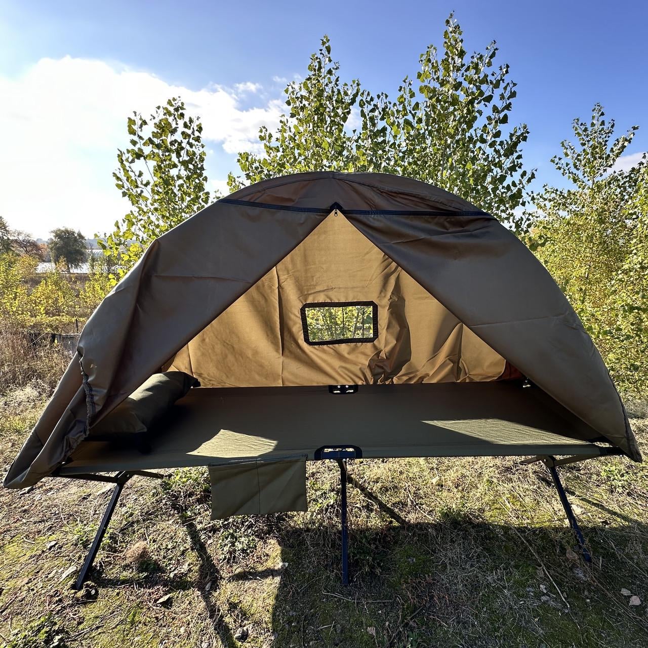 Намет-дощовик для розкладачки НАТО без антимоскітної сітки Хакі (2422469420)